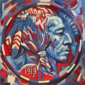 Indian Nickel 250 original painting art print